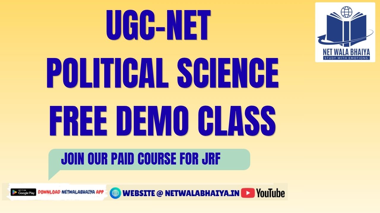 FREE DEMO UGC-NET POLITICAL SCIENCE  