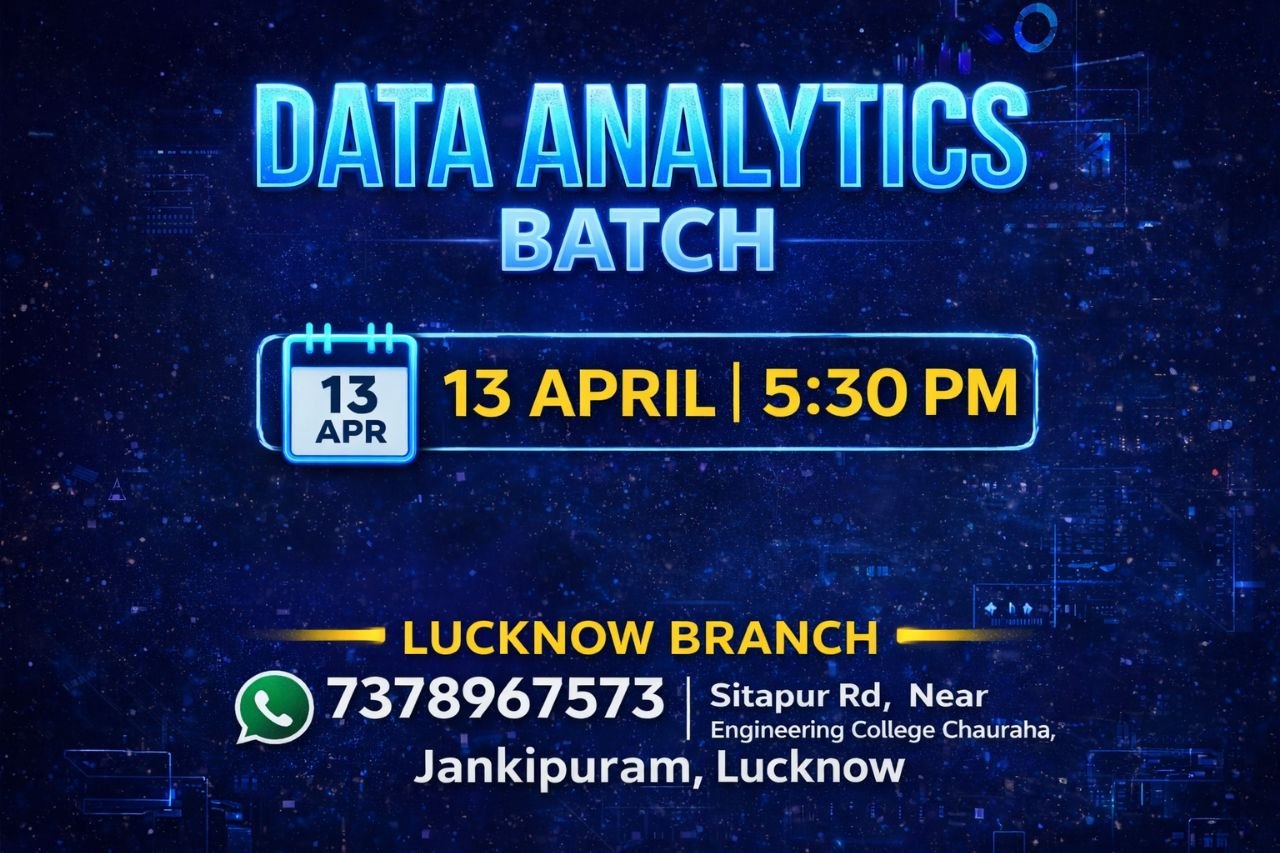 Lucknow: Data Analyst B1- 5:30PM