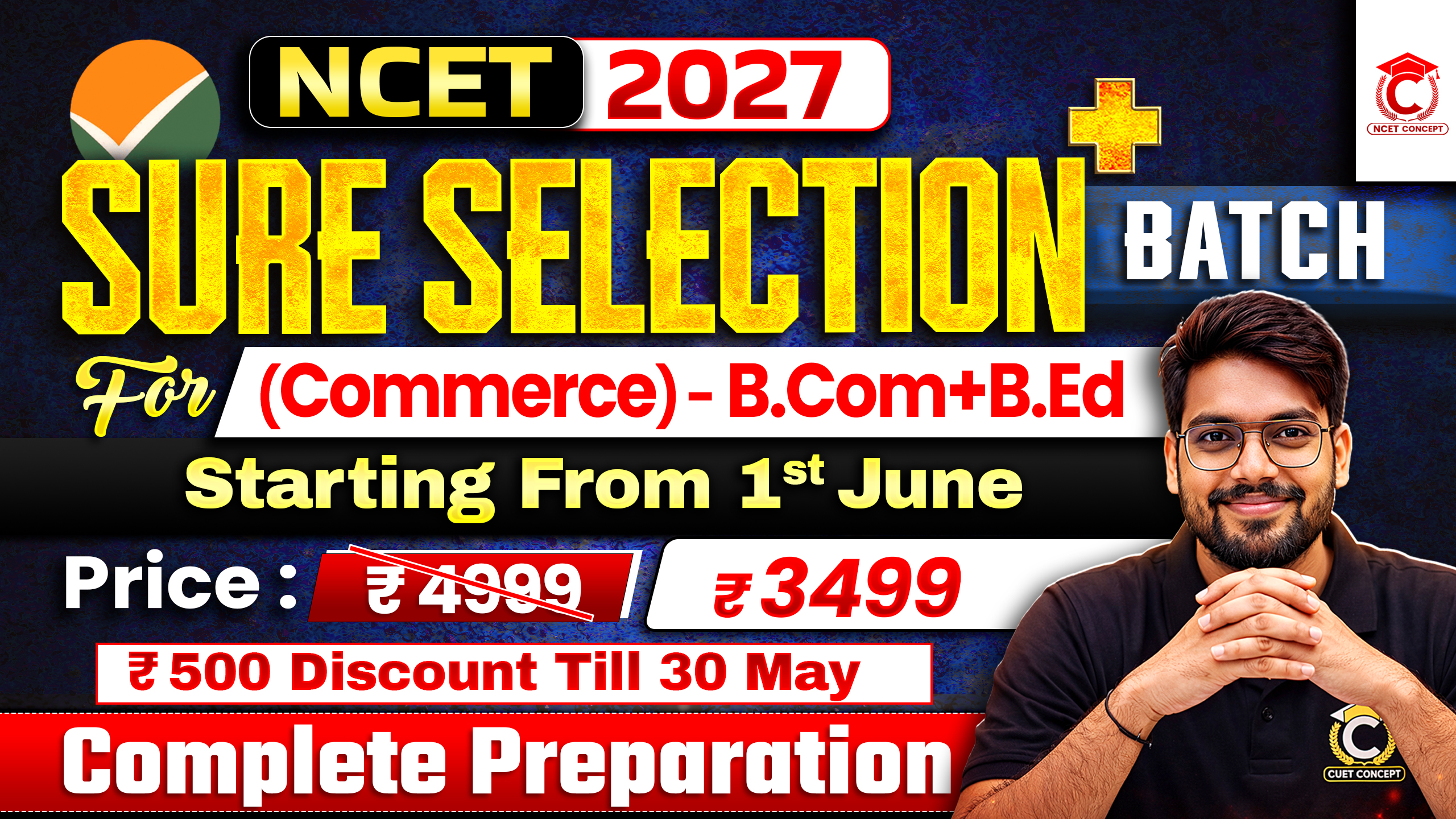 Sure Selection Plus Batch (B.Com+B.Ed) Complete Preparation