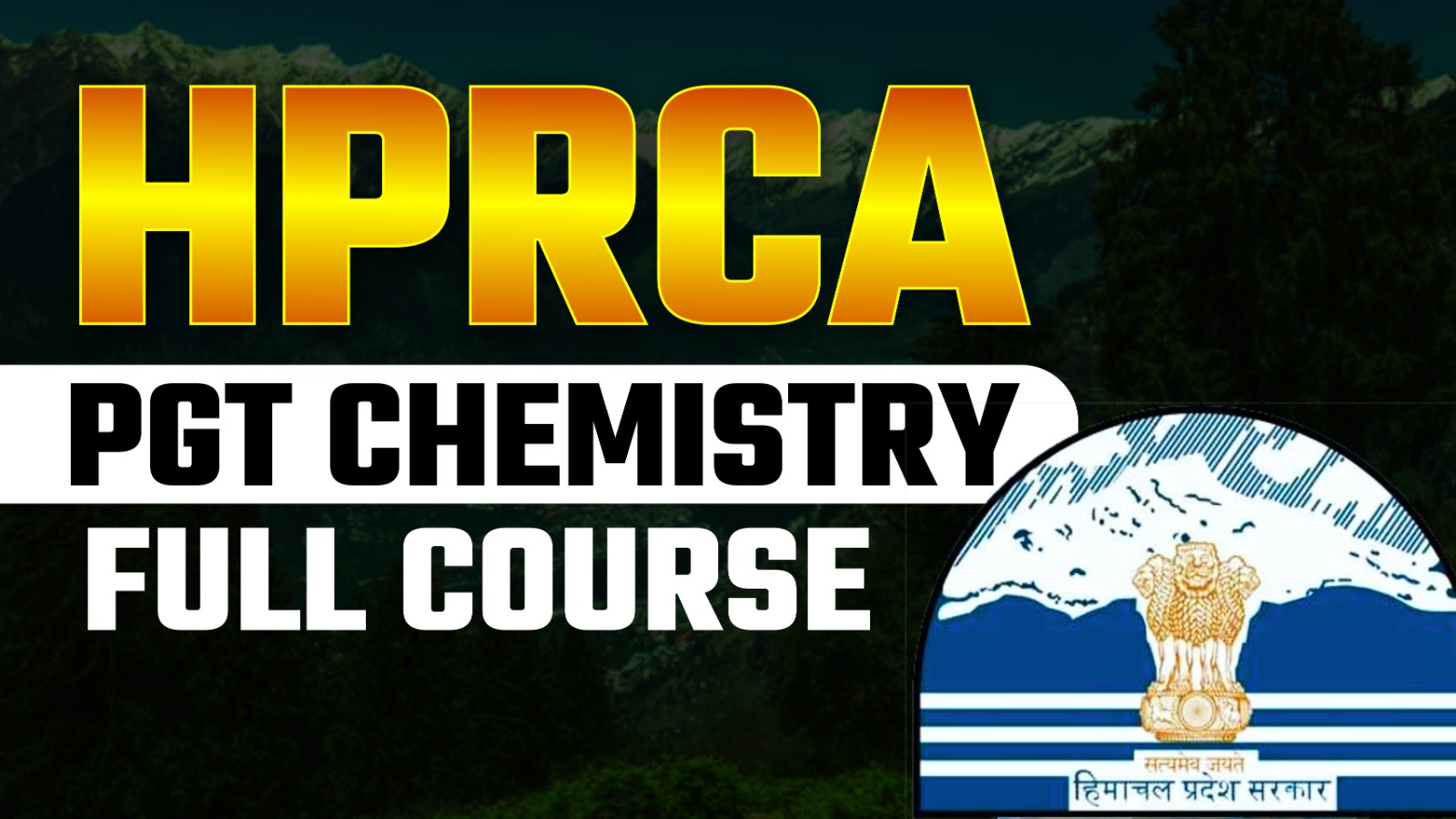 HPRCA PGT Chemistry