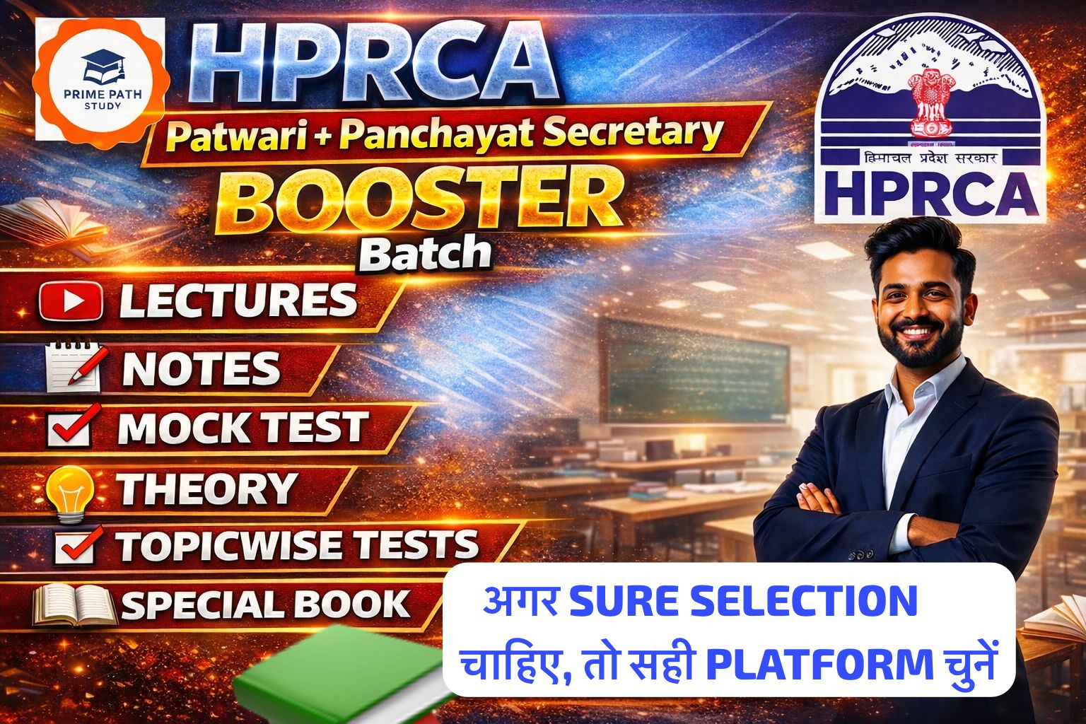  🚀 HPRCA Patwari + Panchayat Secretary  BOOSTER  Batch