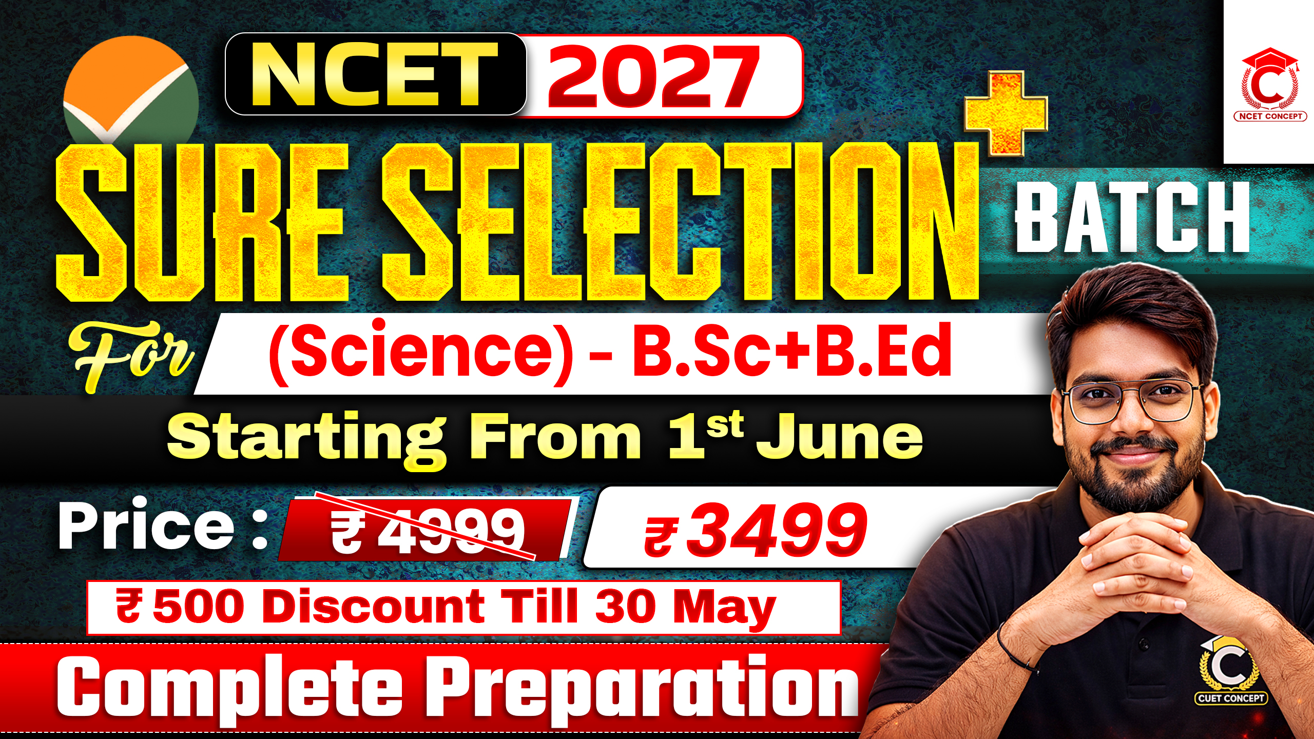 Sure Selection Plus Batch (B.Sc+B.Ed) Complete Preparation