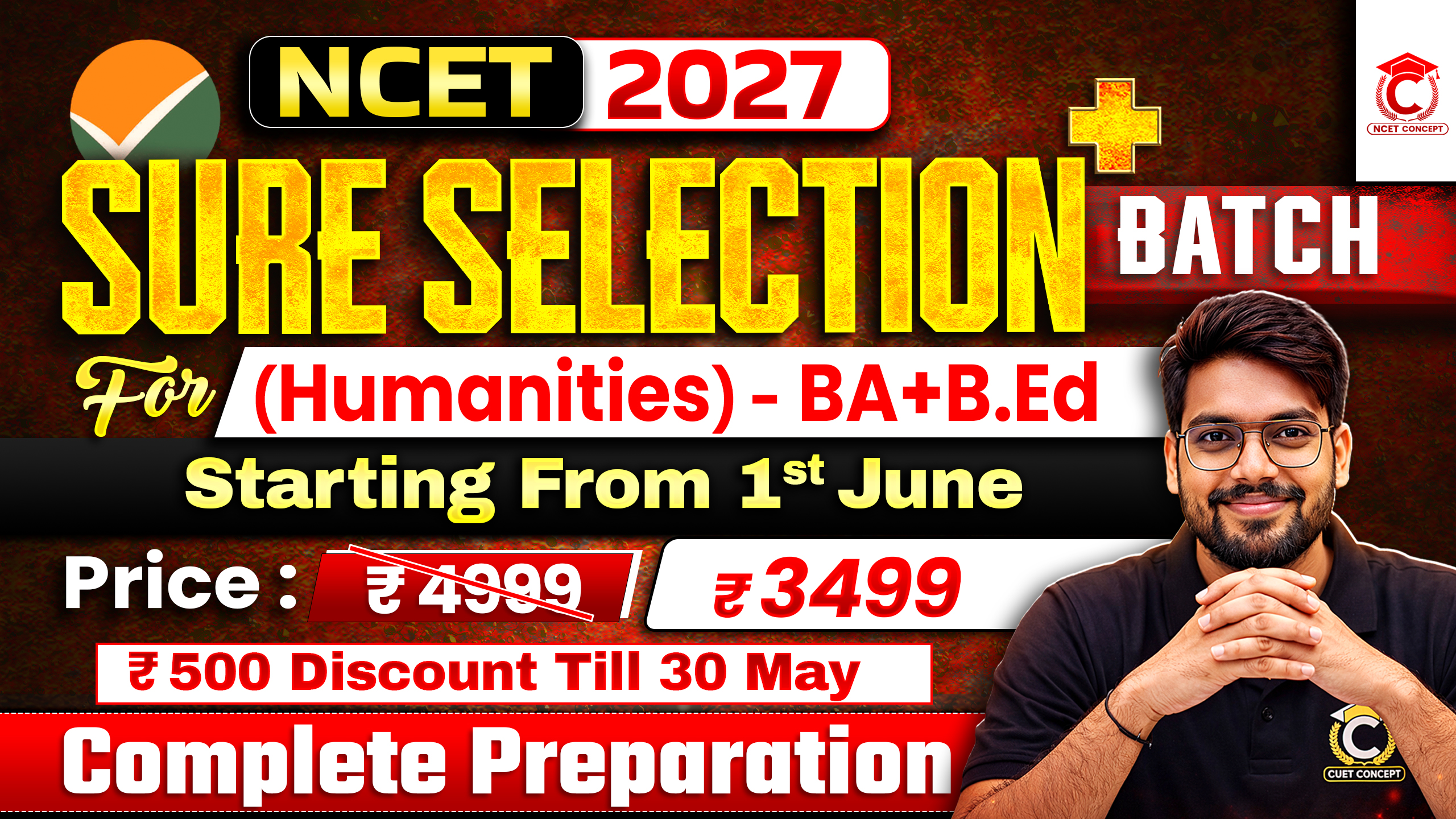Sure Selection Plus Batch (BA+B.Ed) Complete Preparation