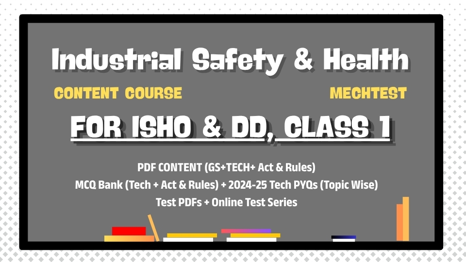 CC: Industrial Safety & Health (ISHO & DD)