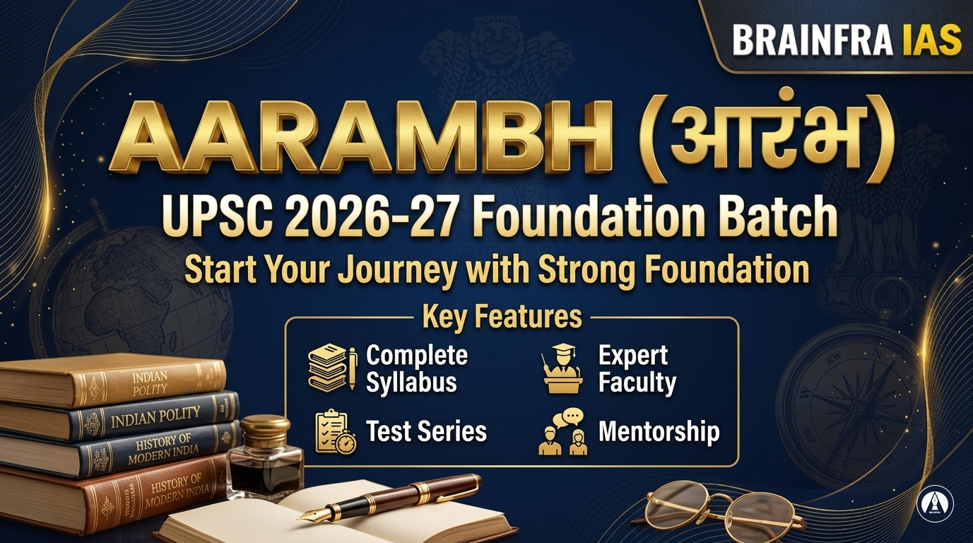 AARAMBH(आरंभ) UPSC 2026–27 Foundation Batch       