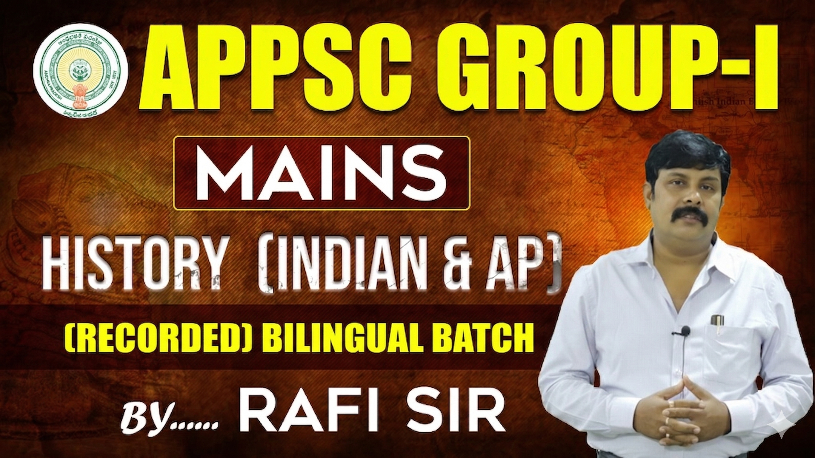 APPSC GROUP-I MAINS HISTORY(INDIAN & A.P) BILINGUAL BATCH 