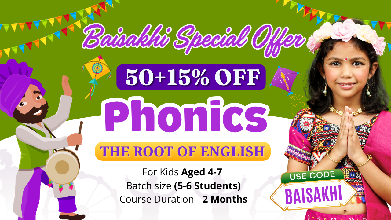 2-Month Phonetics Course on Zoom (P10 = 4-7 Year)