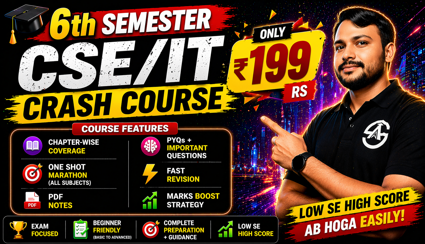 6th Sem CSE/IT Crash Course | Full Syllabus through One Shot + Notes