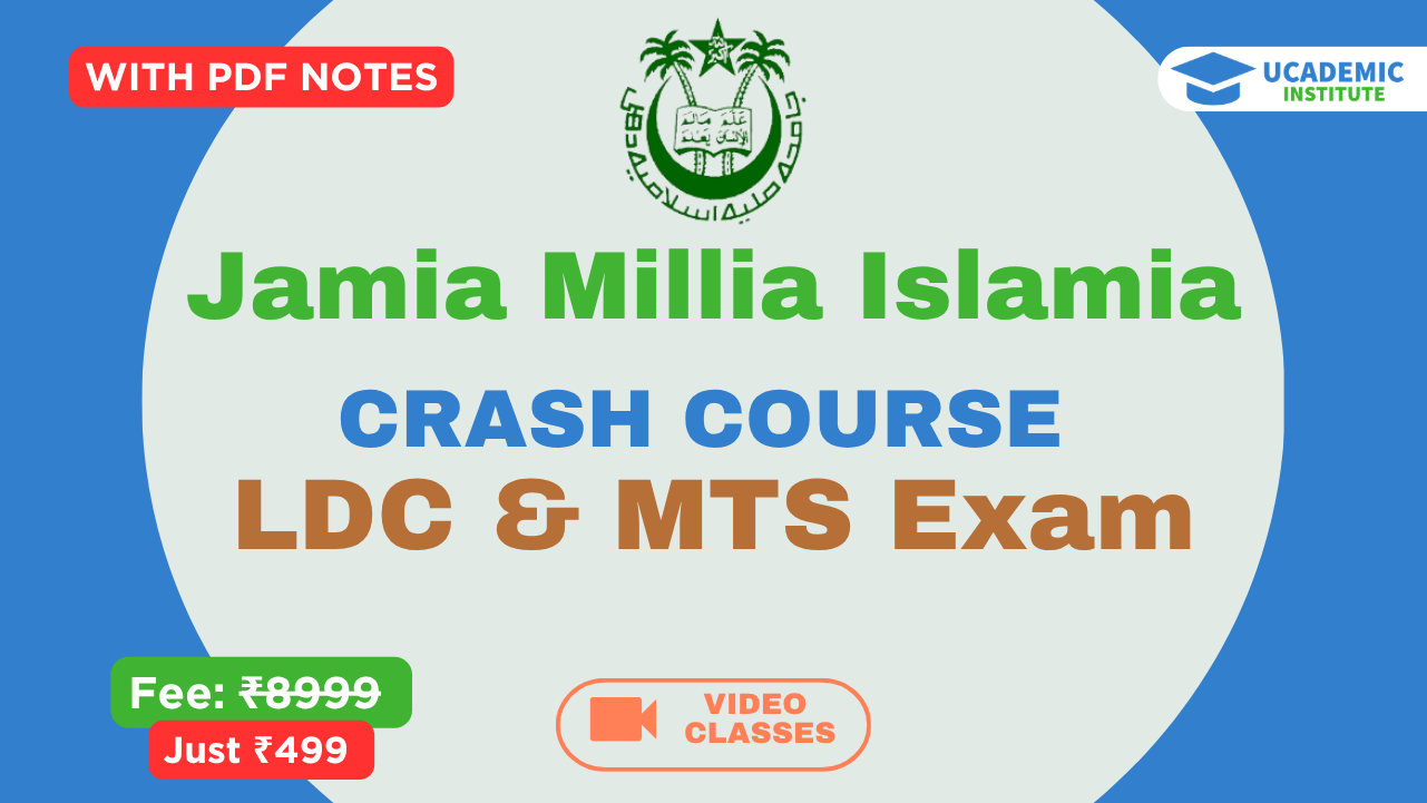 Online Crash Course for JMI LDC & MTS Exams 2025