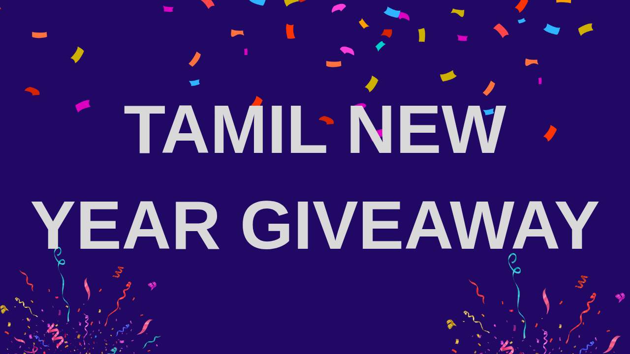 Tamil New year Giveaway 