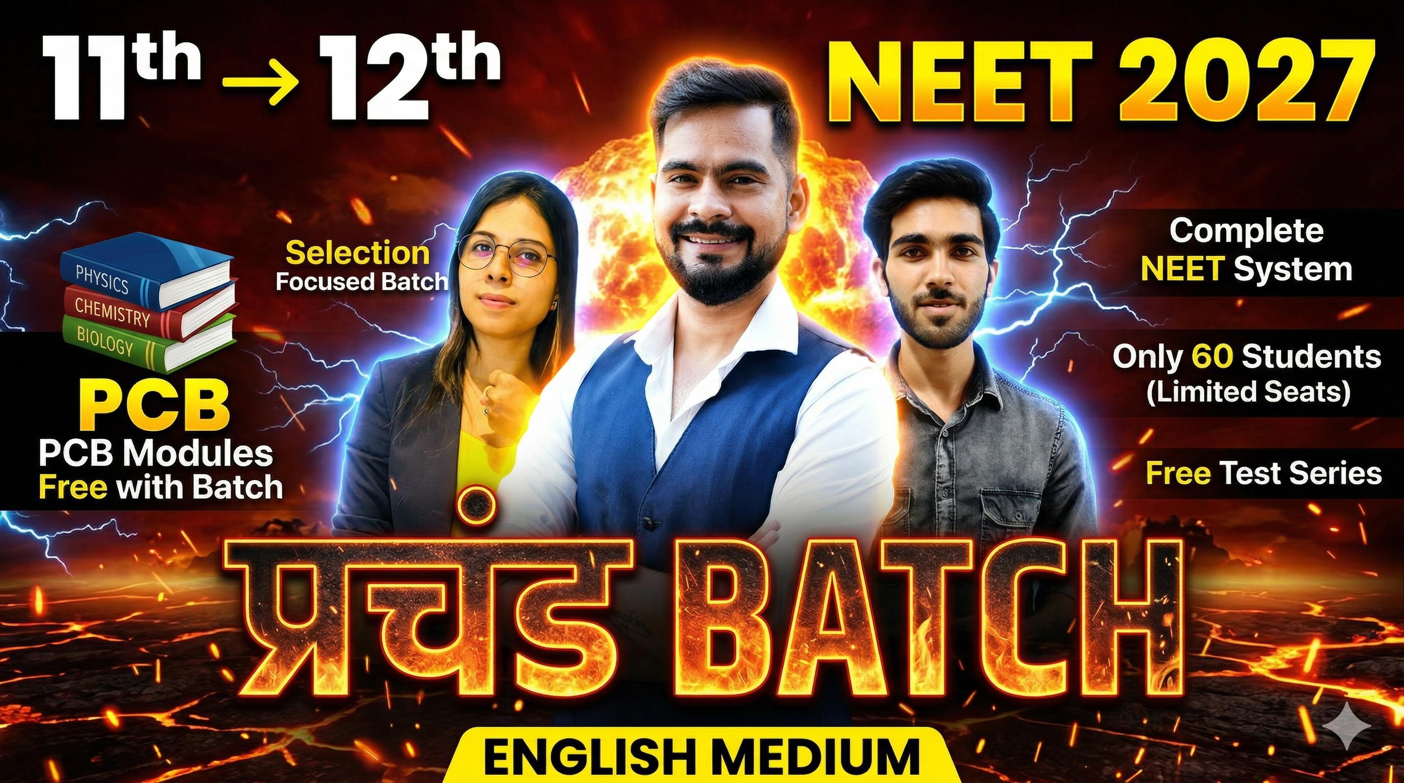 प्रचंड Batch 💥 NEET 2027  | Complete NEET Syllabus (11+ 12th) 