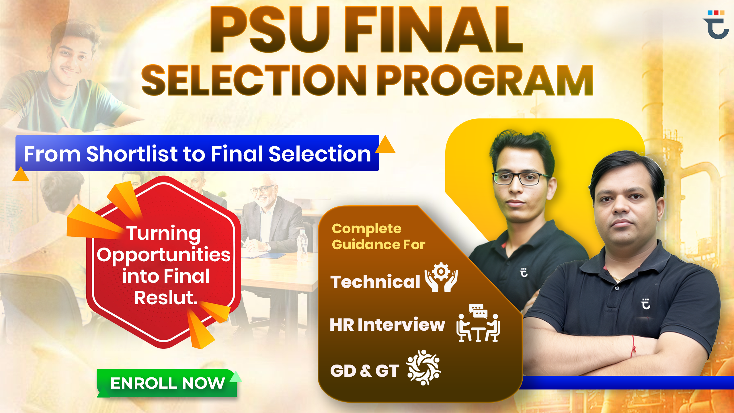 GATE trinity – PSU Final Selection Program (Chemical Engineering)