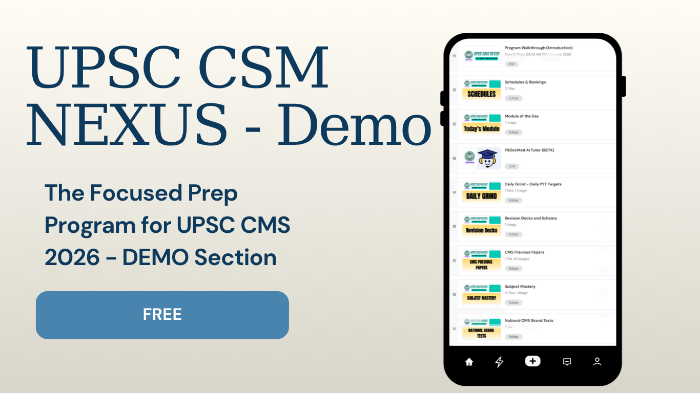 (Demo) UPSC CMS Nexus Program 