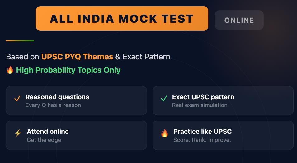 All India Prelims Mock Test and MPQ