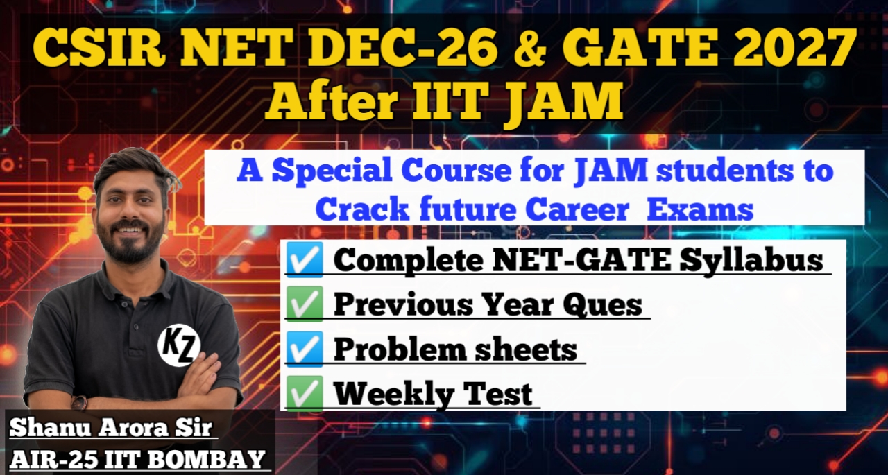 NET & GATE 2027 After JAM (16th April)