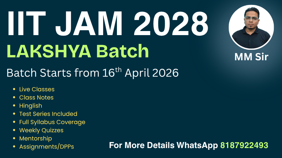 IIT JAM 2028 Physics Toppers LAKSHYA Batch