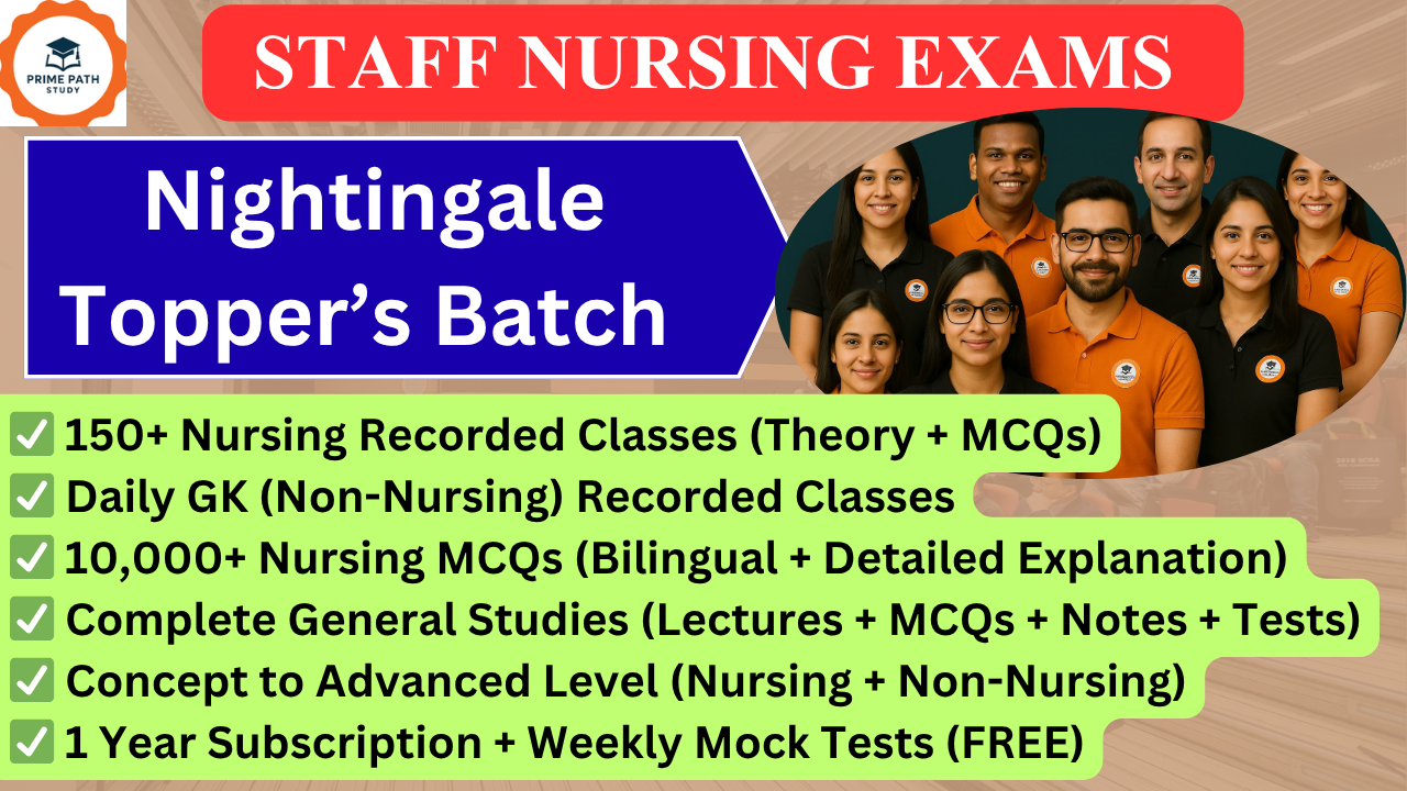 Staff Nursing Nightingale Topper’s Batch (HIMACHAL PRADESH)
