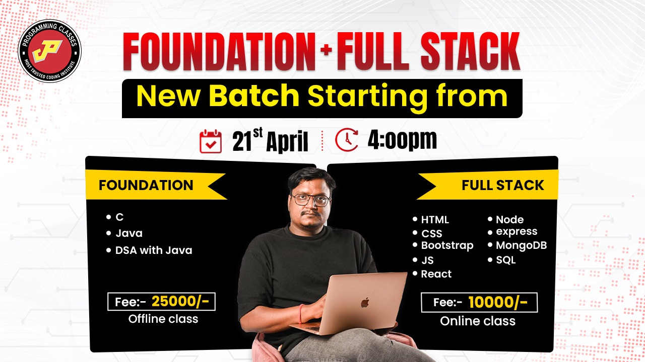 Foundation + Full Stack(Live with Recored 21-Apr-26,4:00PM)