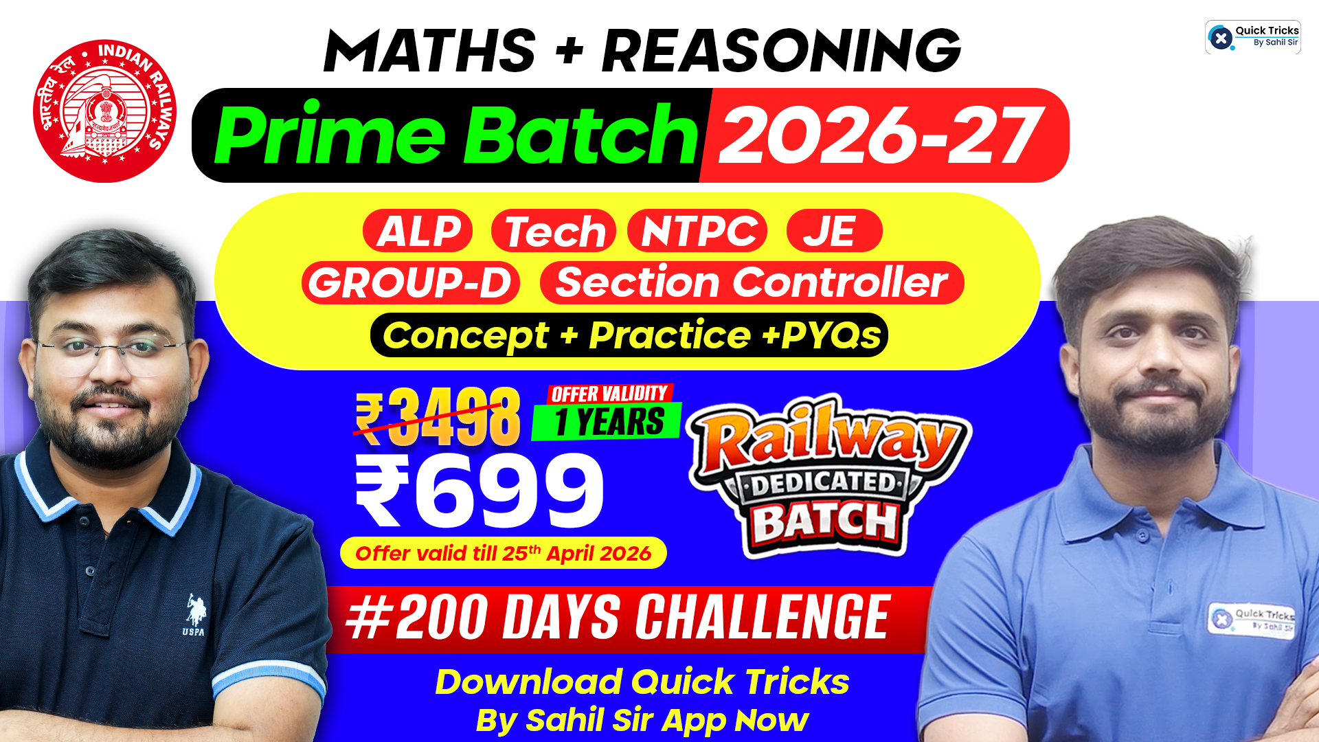 Maths + Reasoning Prime Batch (2026-27)