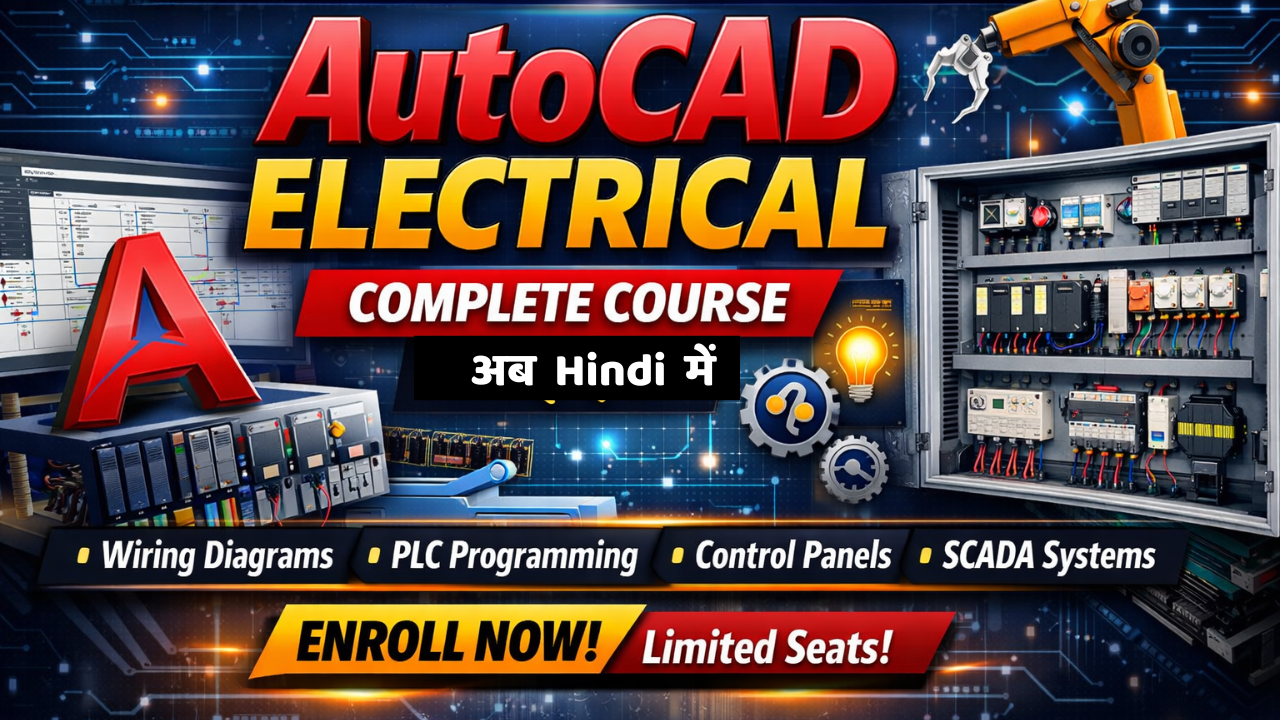  AutoCAD Electrical & Industrial Electrical Design  Masterclass” 