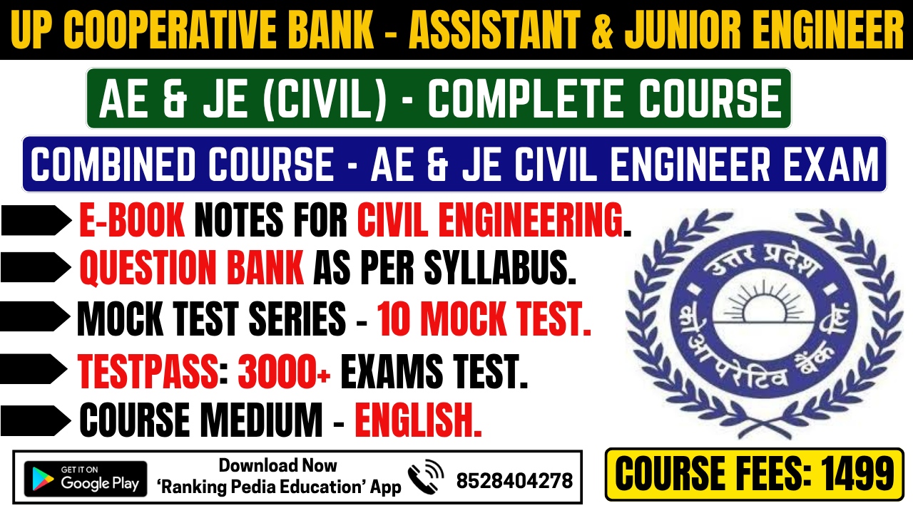 UP Co-operative JE & AE Civil Exam Complete Course