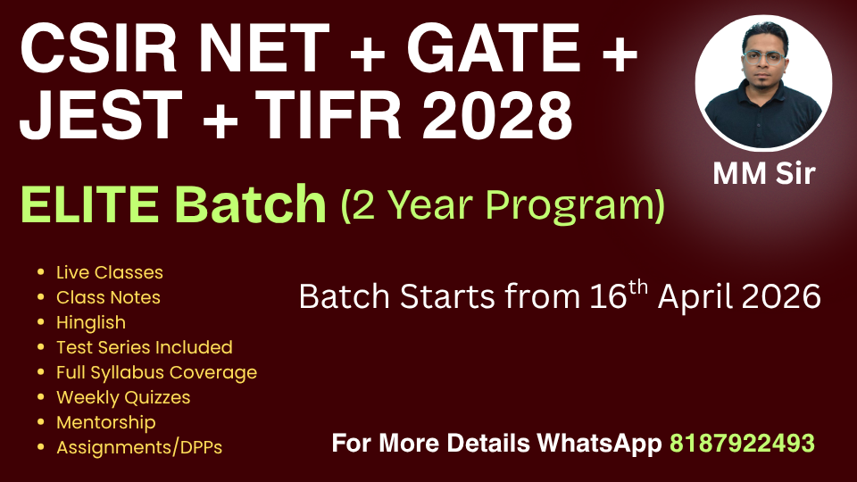 CSIR NET + GATE 2028 Physics ELITE Batch
