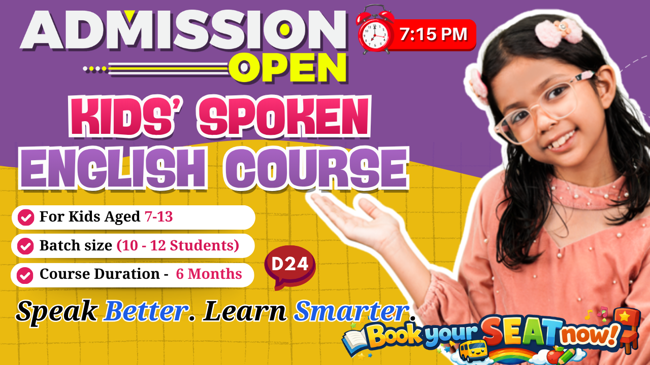 Kids English Mastery ~ (D24: Age 8-12) ~ 6-Month Program