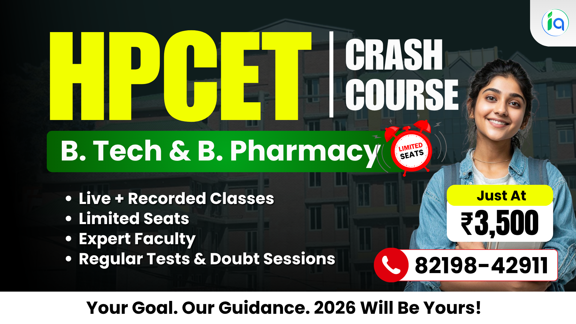 HPCET Exam 2026 For B.Tech & B. Pharmacy