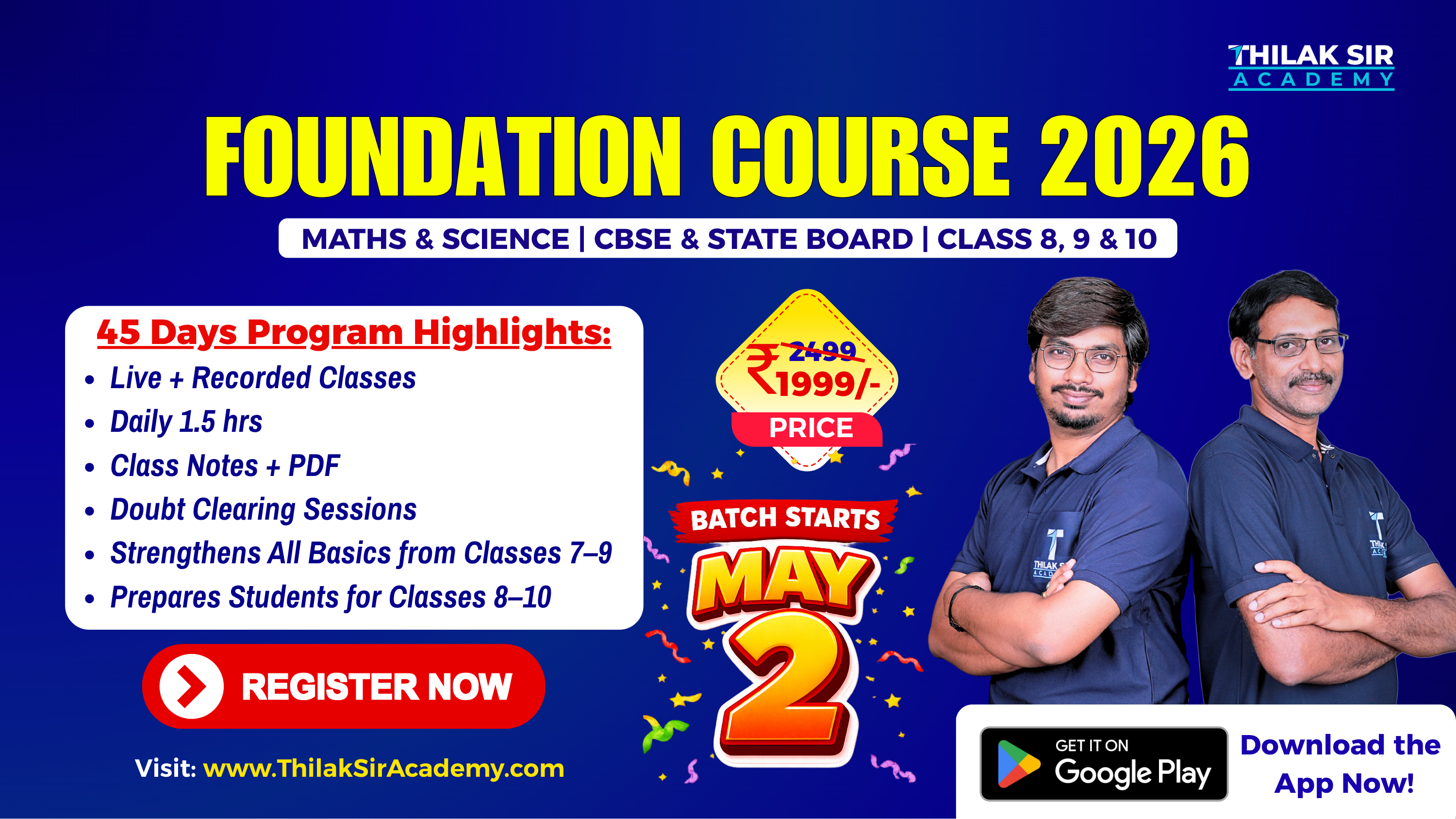 Foundation Course - May Batch