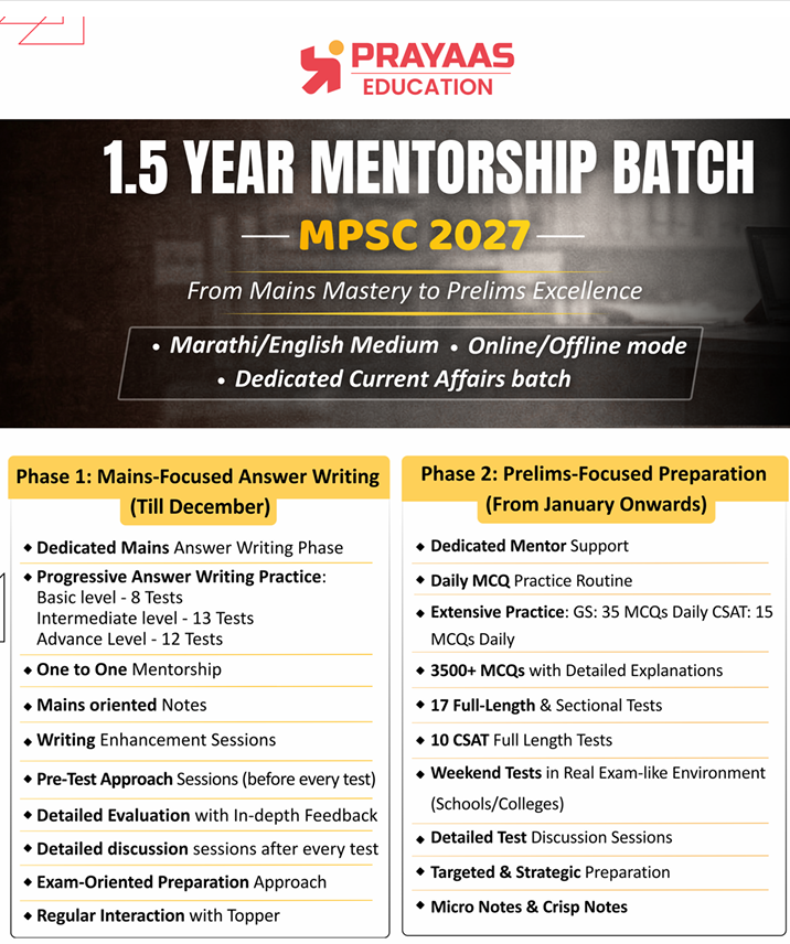 MPSC 1.5 Year Mentorship 2027
