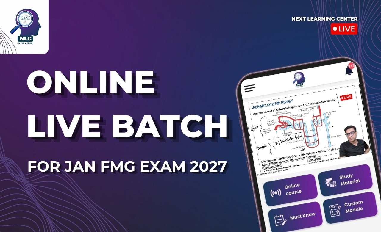 REGULAR ONLINE COURSE FMGE JAN.27