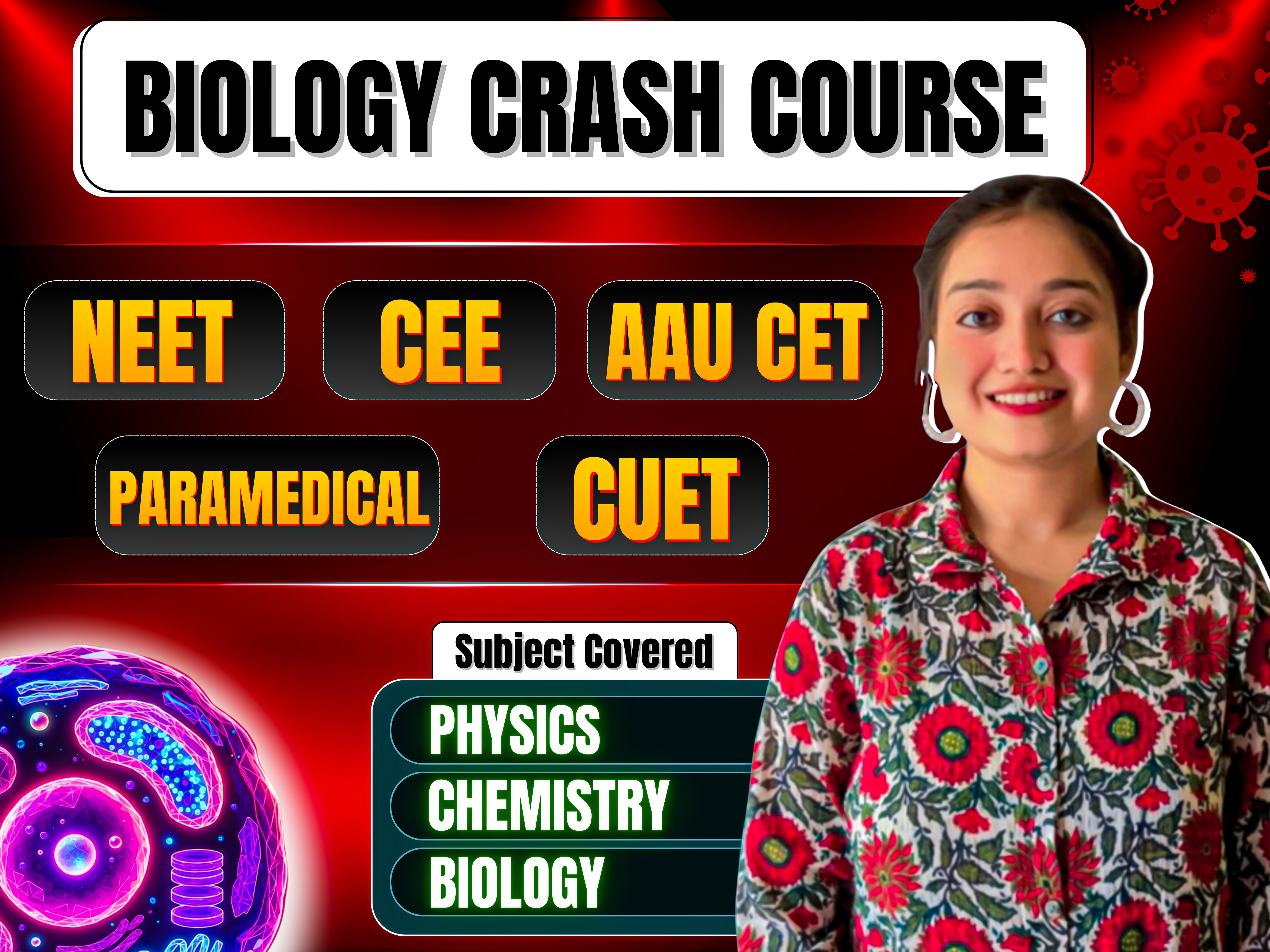 Best Biology Crash Course for NEET 2026 | AAU CET, CUET, CEE & Paramedical