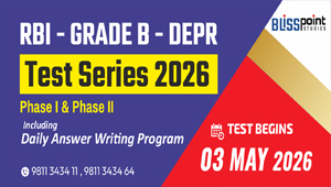 RBI – Grade ‘B’ – DEPR (Phase – I & Phase – II both) Test Series Under the Guidance of Ravindra N Jha