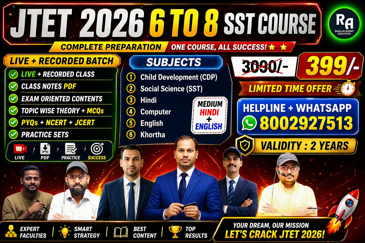 JTET 2026 6 to 8 SST Course