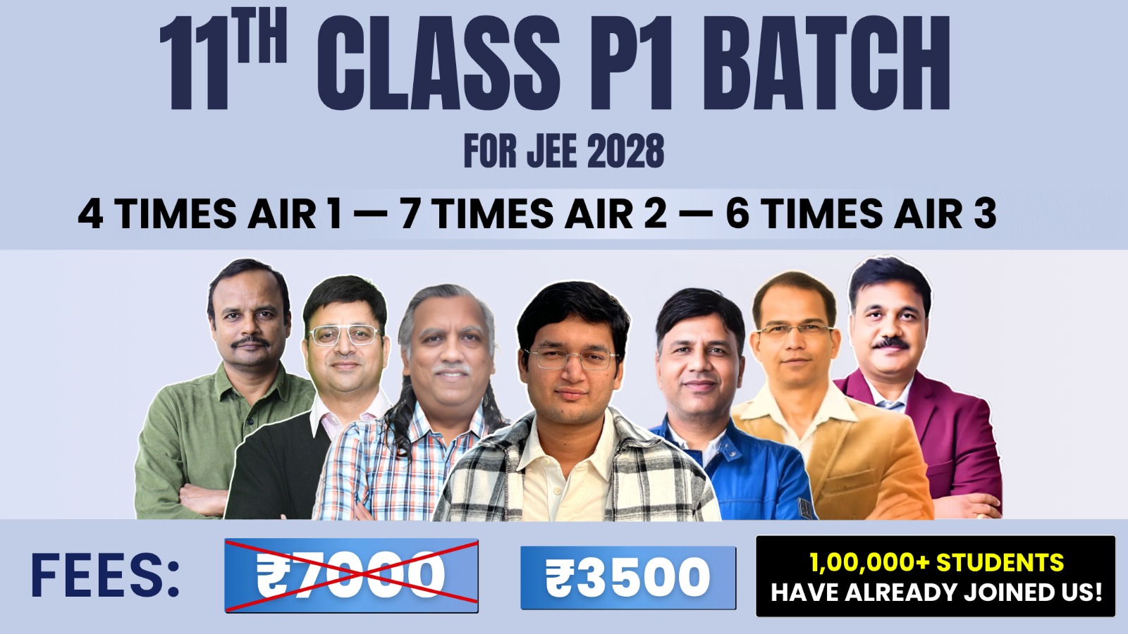 JEE 2028: 11th Class P1 Batch