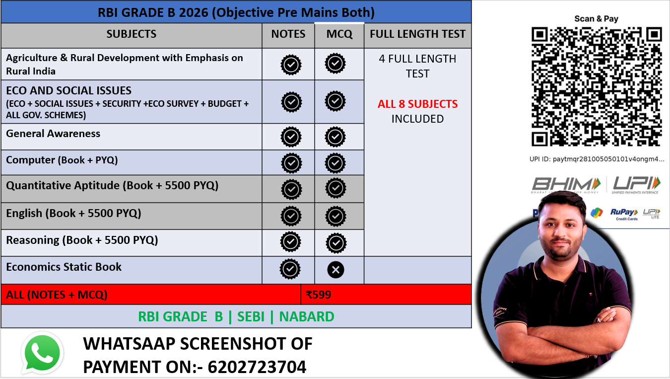 RBI Grade B & NABARD Combine Course 2026 