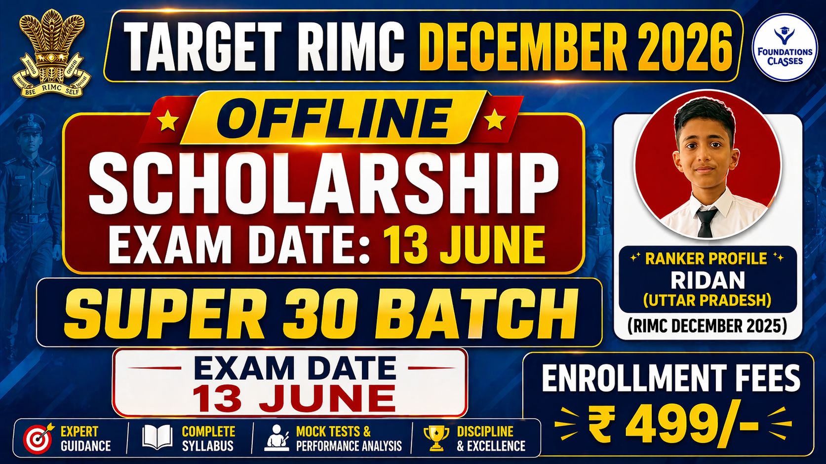 OFFLINE SUPER 30 SCHOLASHIP RIMC December  2026