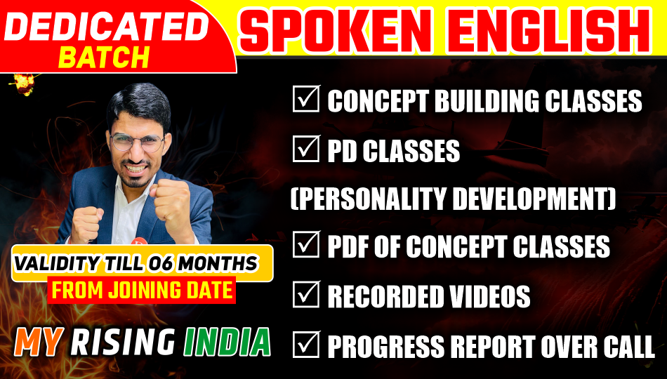 SPOKEN ENGLISH dedicated Course 2026