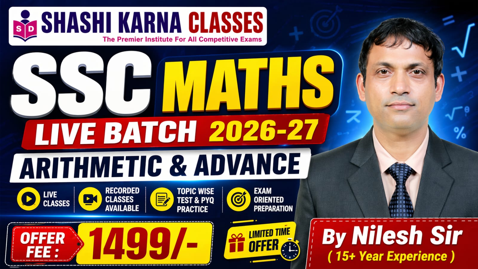SSC Maths Live Batch (2026-27)