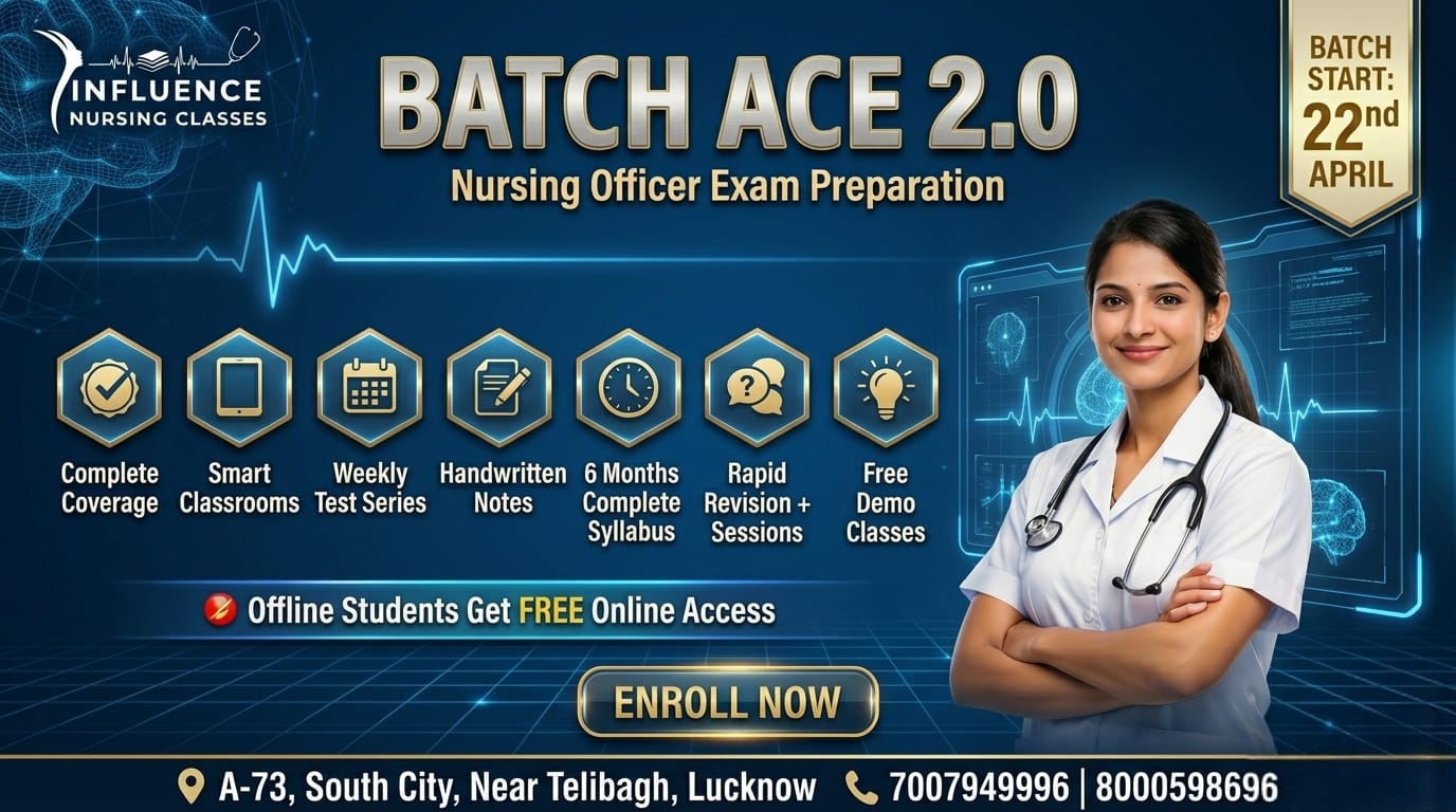Batch ACE 2.0 - Nursing Officer (Live + Recorded)