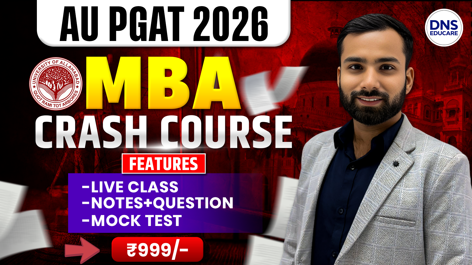 AU MBA PGAT 2026 Crash Course 