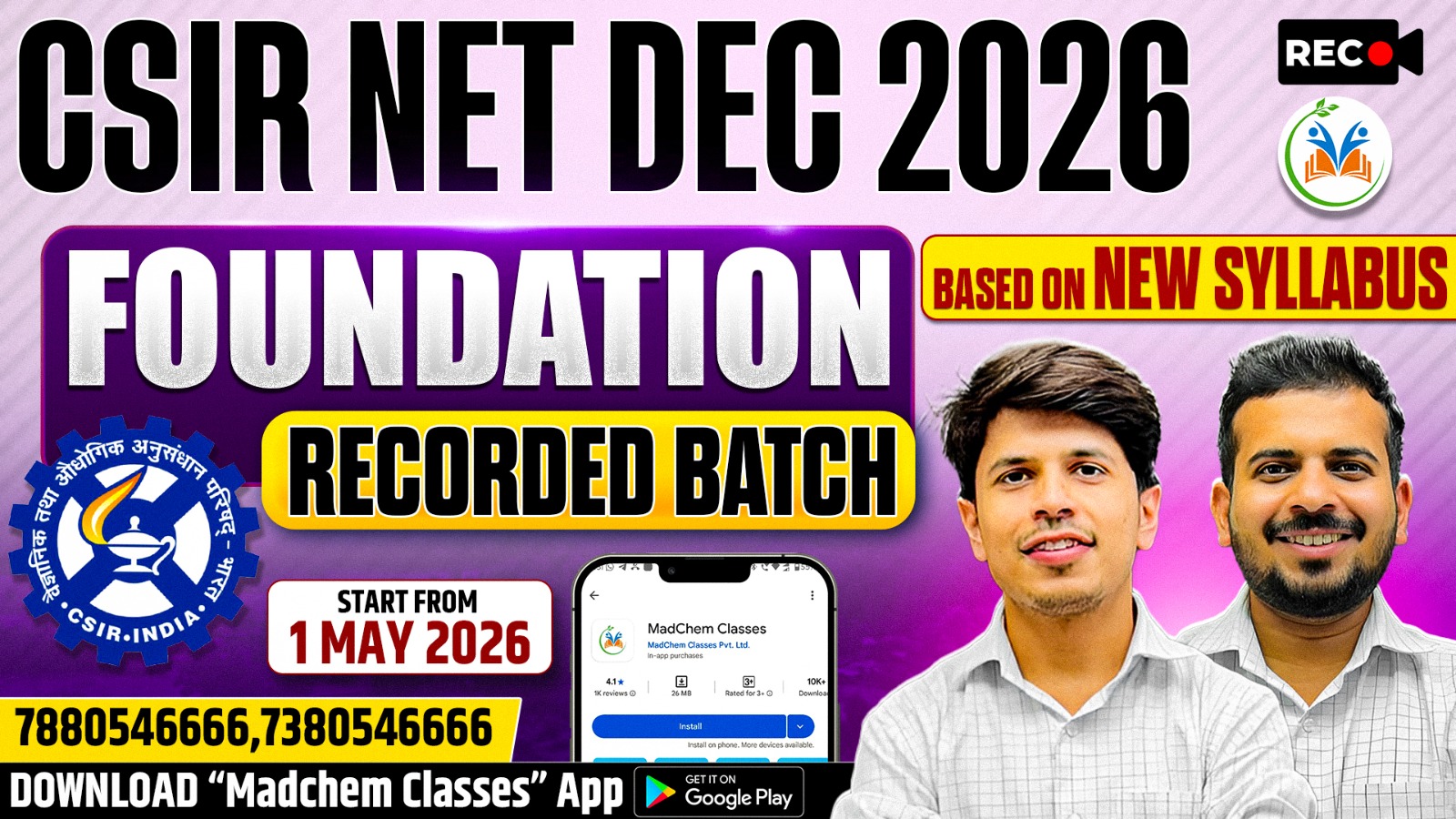 CSIR NET Dec 2026 Foundation Recorded Batch