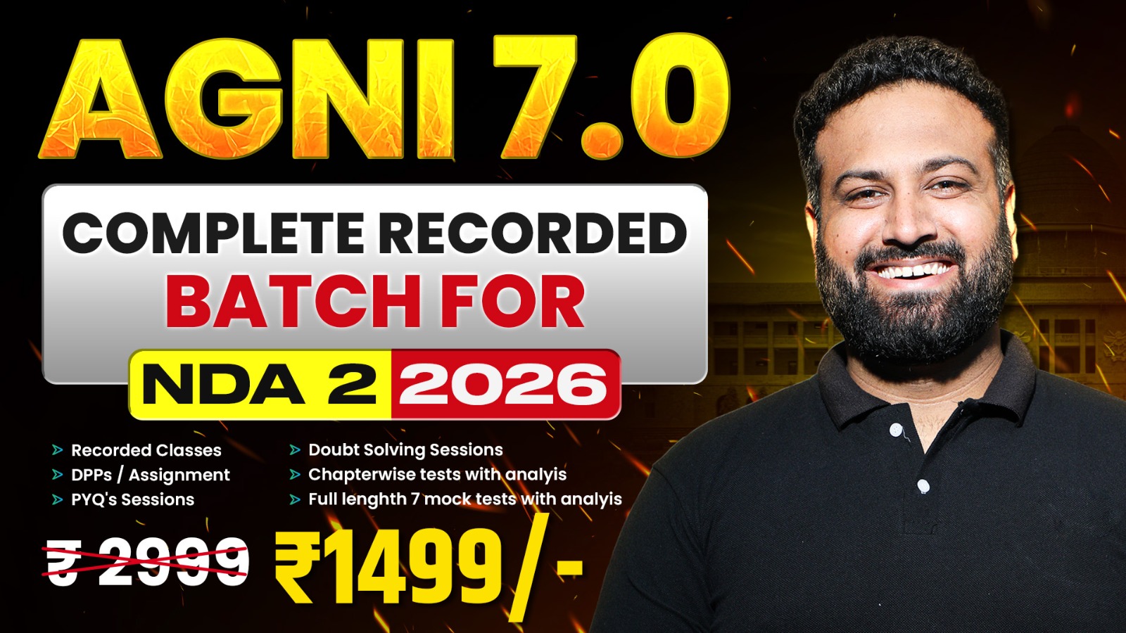 Agni 7.0 - Complete Recording Course for Nda 2 2026