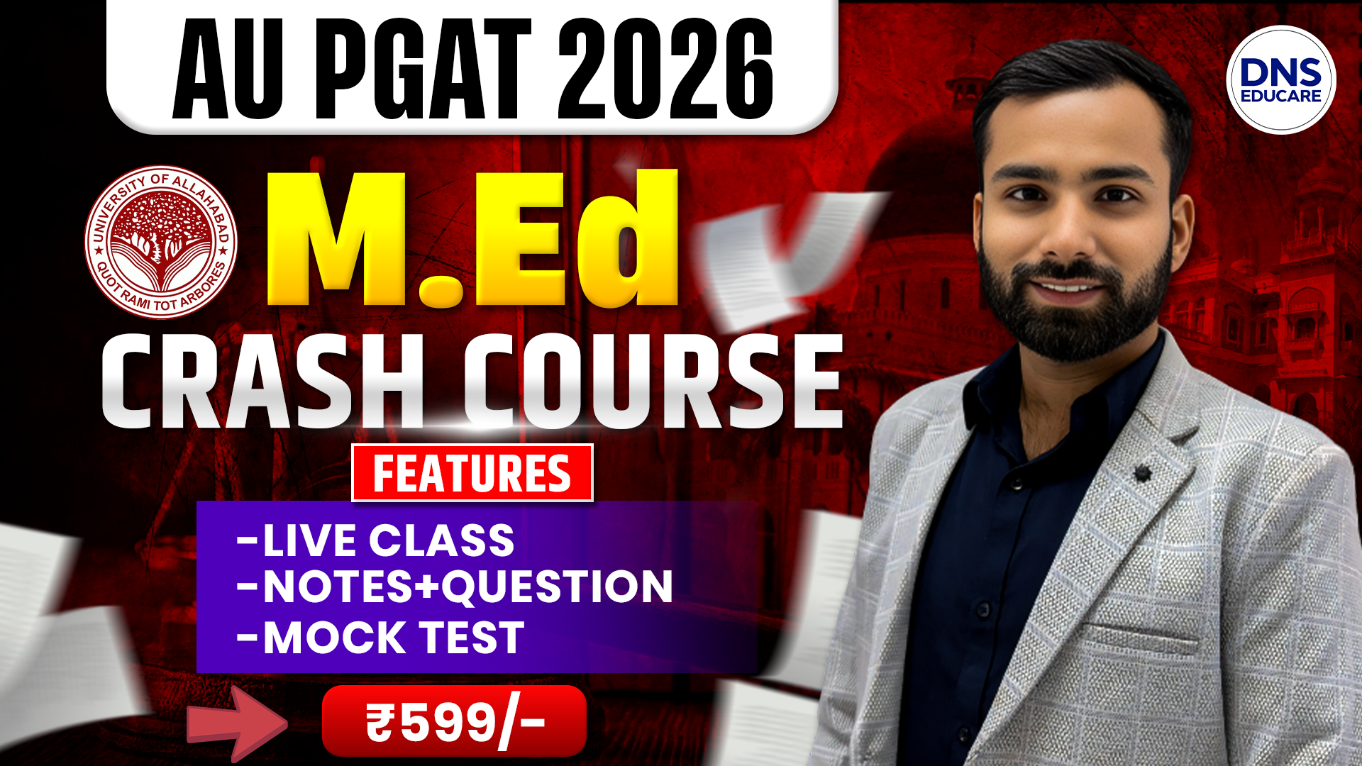 AU PGAT M.Ed 2026 Crash Course
