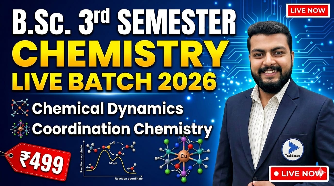 B.Sc. 3rd Semester. Chemistry. Chemical Dynamics and Coordination Chemistry.