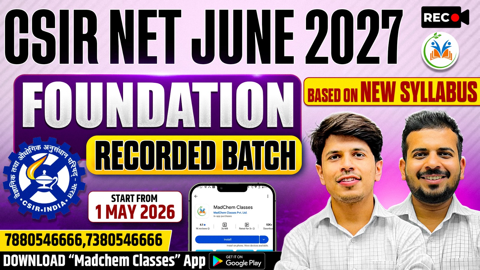 CSIR NET June 2027 – Foundation Recorded Batch