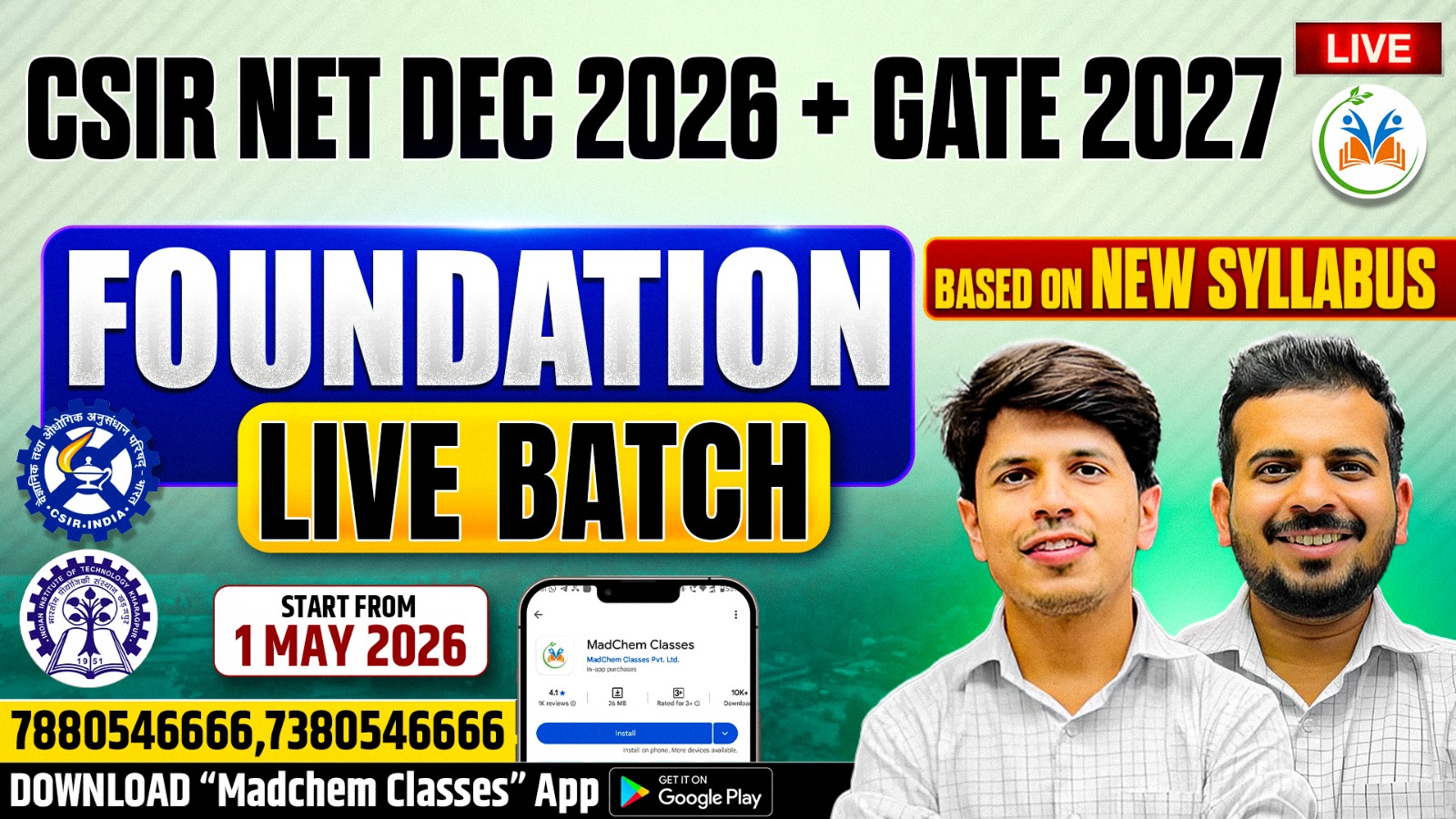 CSIR NET Dec 2026 + GATE 2027 Foundation Live Batch