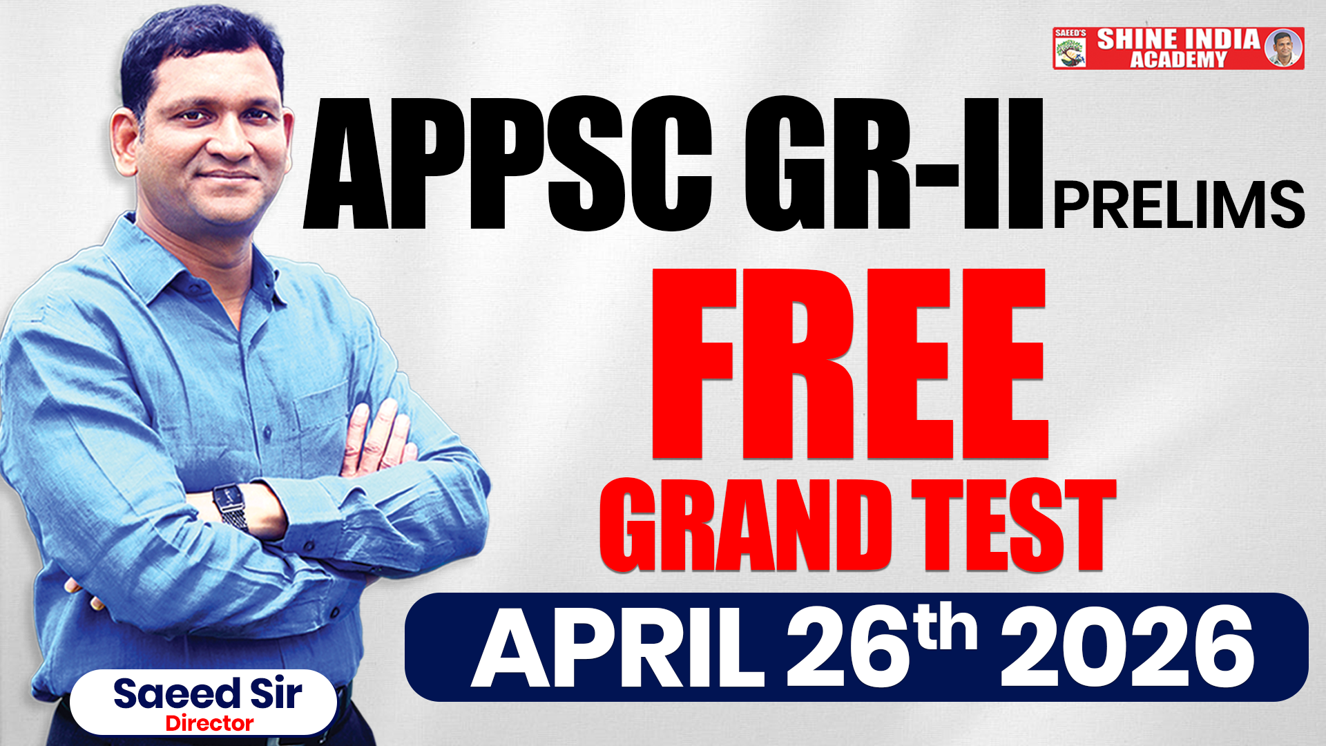 APPSC GR-II FREE GRAND TEST 2026 