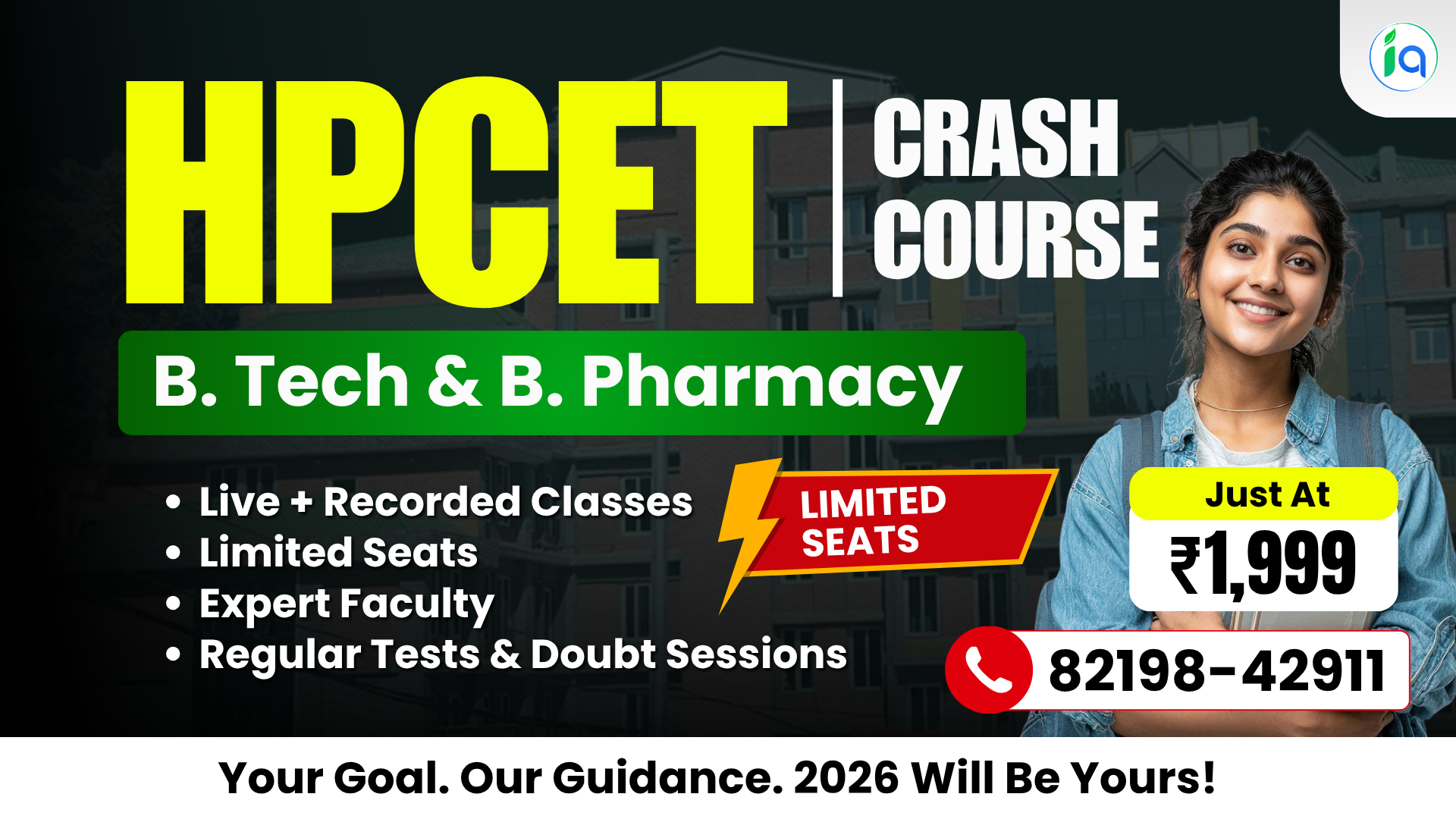 HPCET Exam 2026 For B.Tech & B. Pharmacy