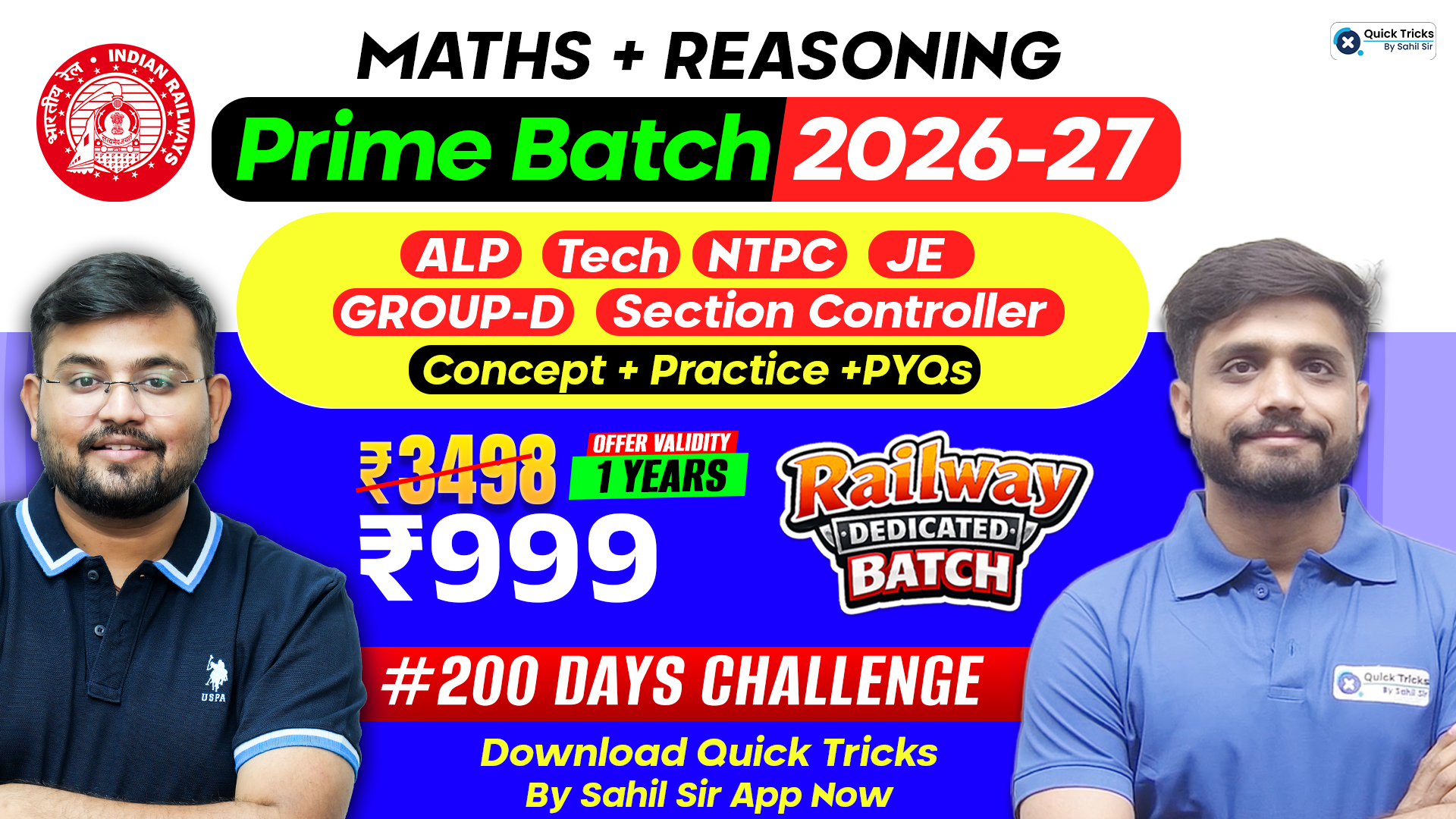 Maths + Reasoning Prime Batch (2026-27)